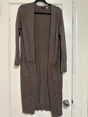 Urban Outfitters BDG Brown Taupe Long Open Cardigan